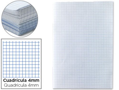 Papel florete liderpapel 60 gr 31x42,8 mm 250 folhas quad. 4 mm , Liderpapel , 28219 , 8423473550742